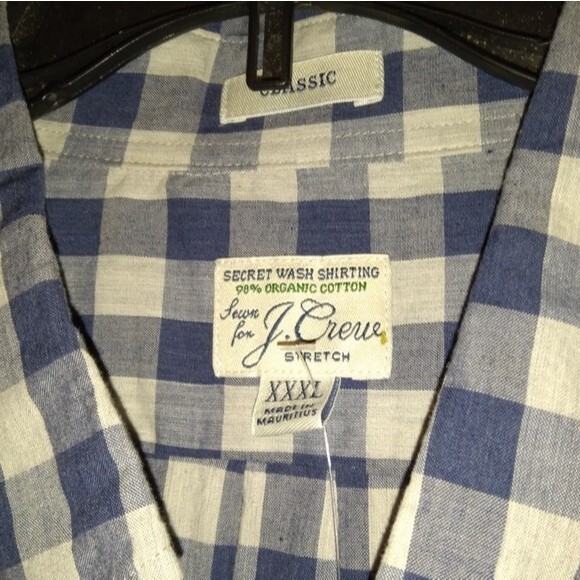 J.Crew 3XL Heather Gray Plaid Button-down Shirt NWT - Picture 2 of 9